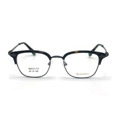 Good price BD014 Square Acetate Metal Frames available in 145mm Temple Length online