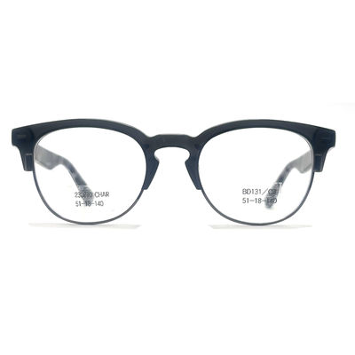 Good price BD131 Retro Round Acetate Metal Glasses online