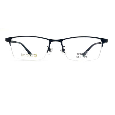 Good price TD061 Elegant Titanium Frame for Eyeglasses with Semi-rimless Eyeshape and Rectangle Design online
