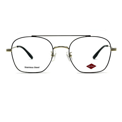 Good price FM7112 Square Unisex Optical Metal Frame Stainless Steel Size 53-20-145 online