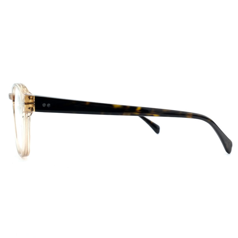 FP2616 Trendy Acetate Optical Frame Unisex Full Rim Round Customized Color