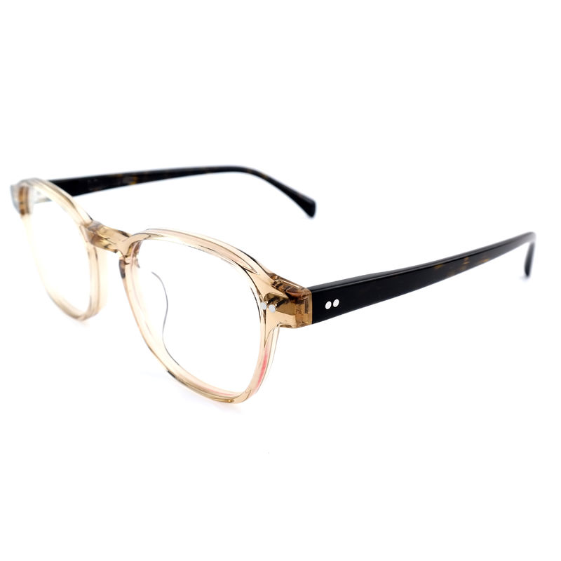 FP2616 Trendy Acetate Optical Frame Unisex Full Rim Round Customized Color