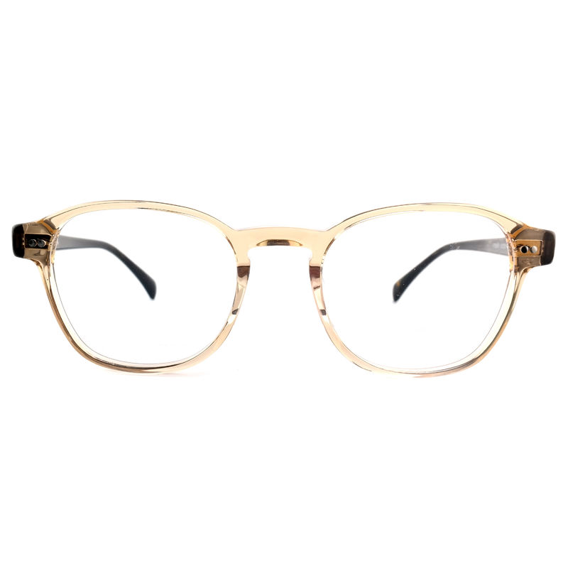 FP2616 Trendy Acetate Optical Frame Unisex Full Rim Round Customized Color