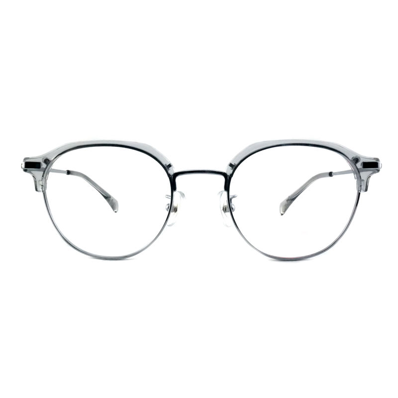 FP2713 Vintage Round Acetate Metal Glasses Unisex Lightweight Spectacle