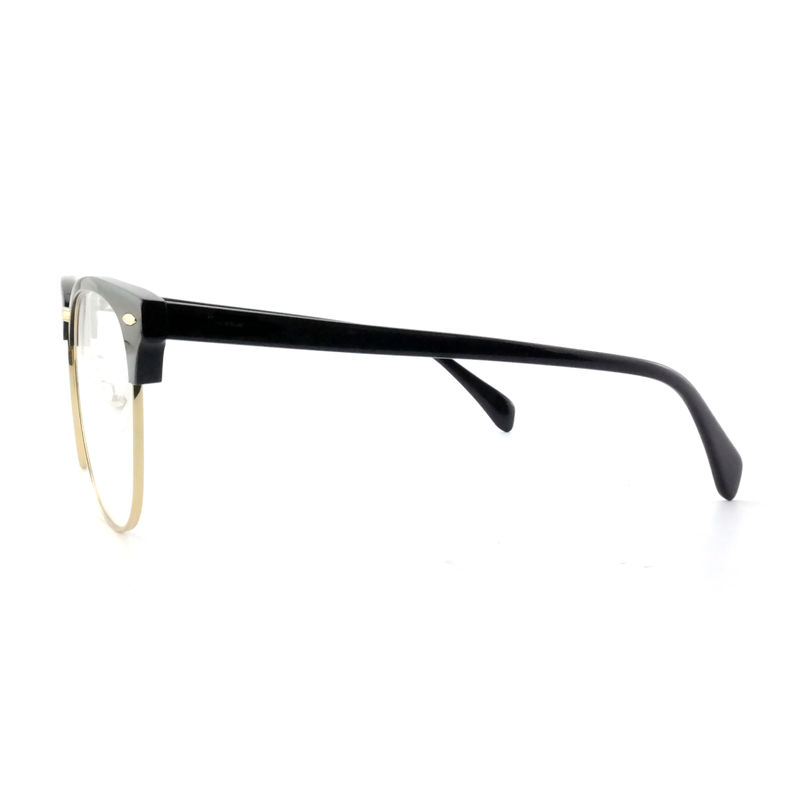 FP2648 Classic Acetate Metal Glasses Vintage Square Unisex Frames Eyewear