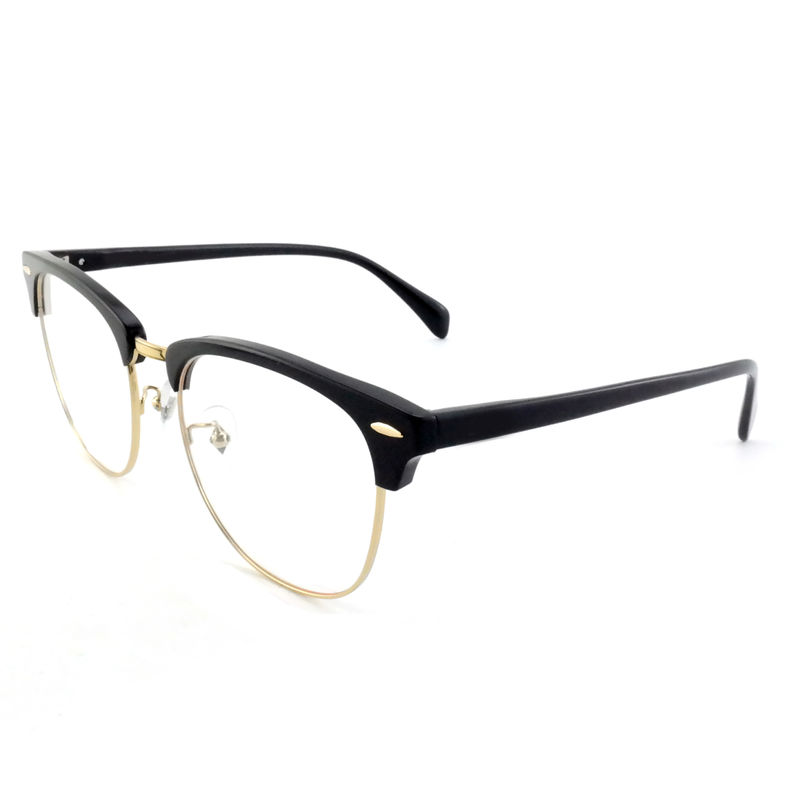 FP2648 Classic Acetate Metal Glasses Vintage Square Unisex Frames Eyewear
