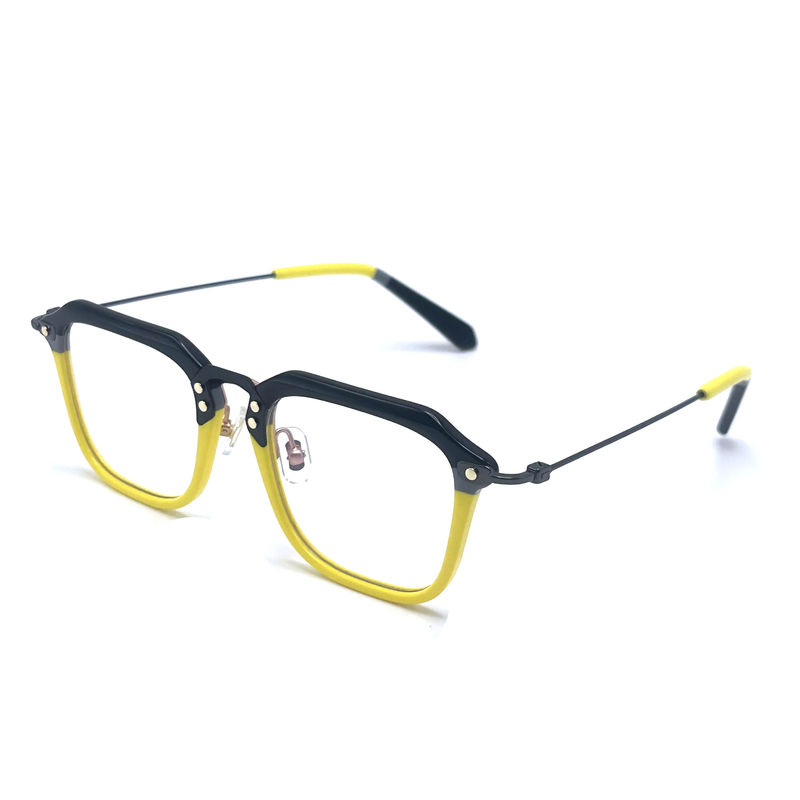 BD124 Customized Frame Color Acetate Metal Frames with 142mm Temple Length