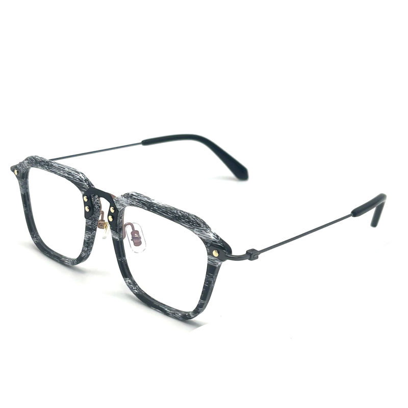 BD124 Customized Frame Color Acetate Metal Frames with 142mm Temple Length