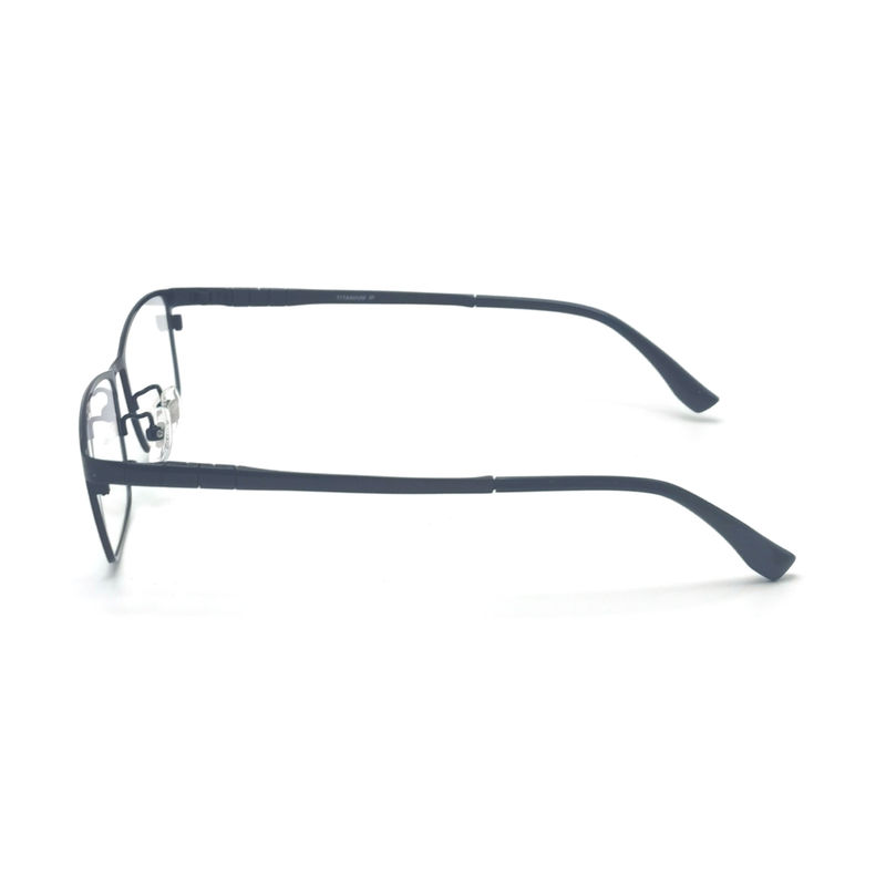 TD061 Elegant Titanium Frame for Eyeglasses with Semi-rimless Eyeshape and Rectangle Design