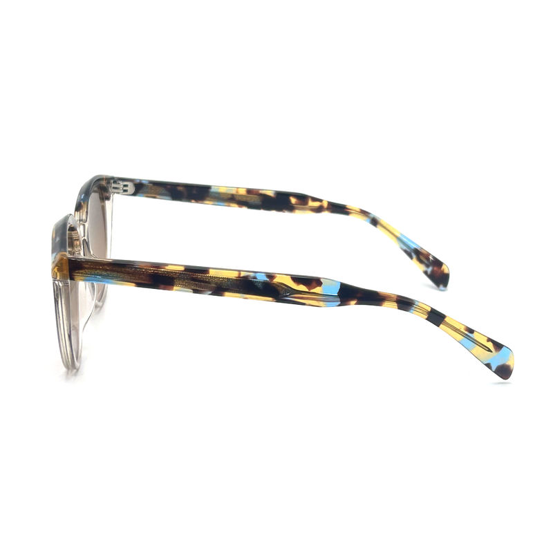 AS065 Acetate Frame Sunglasses featuring CR 39 lens material for fashionable UV protection