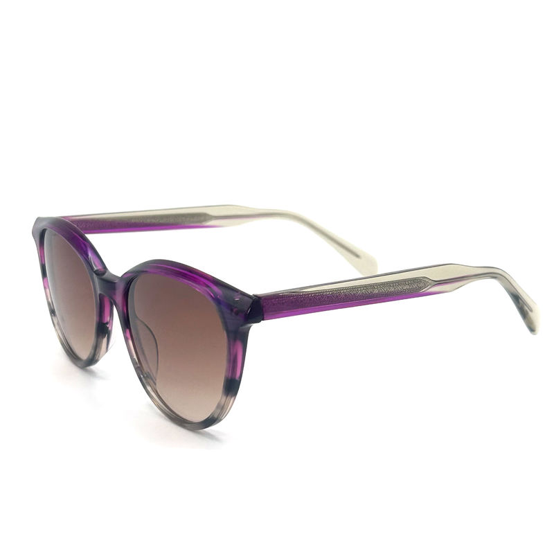 AS065 Acetate Frame Sunglasses featuring CR 39 lens material for fashionable UV protection