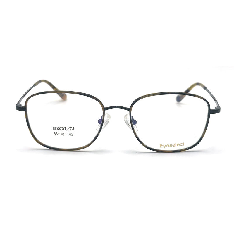 BD020T Vintage Style Square Acetate Metal Frames for a Sophisticated Look