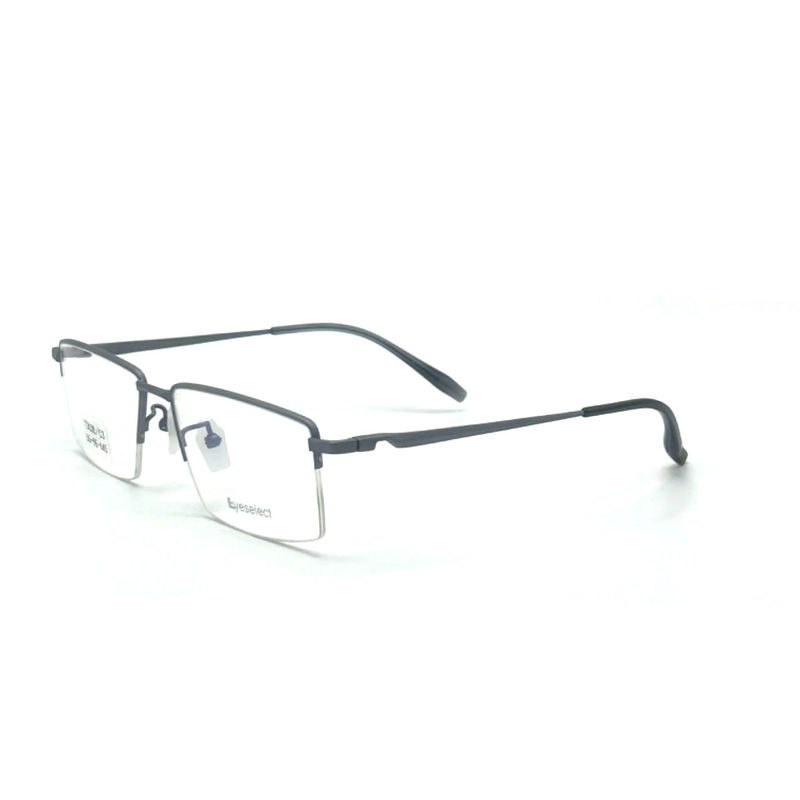 TD038  Semi-rimless Titanium Frame for Men - Perfect Balance of Style and Function