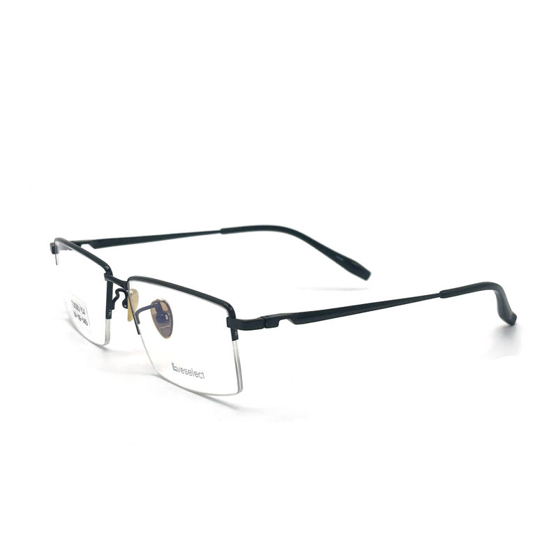 TD038  Semi-rimless Titanium Frame for Men - Perfect Balance of Style and Function