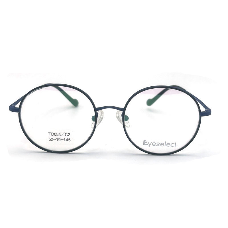 TD054 Round Titanium Frame with Adjustable Nose Pads Size 52-19-145