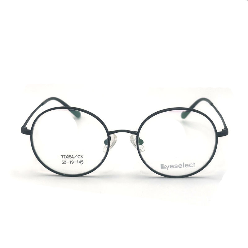 TD054 Round Titanium Frame with Adjustable Nose Pads Size 52-19-145