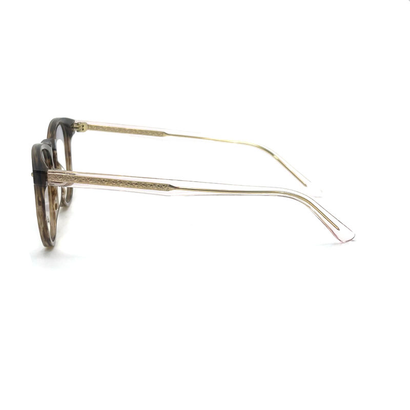 AD015 Round Acetate Optical Frame with Customized Features for Fashion Forward Looks