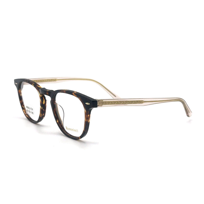AD015 Round Acetate Optical Frame with Customized Features for Fashion Forward Looks