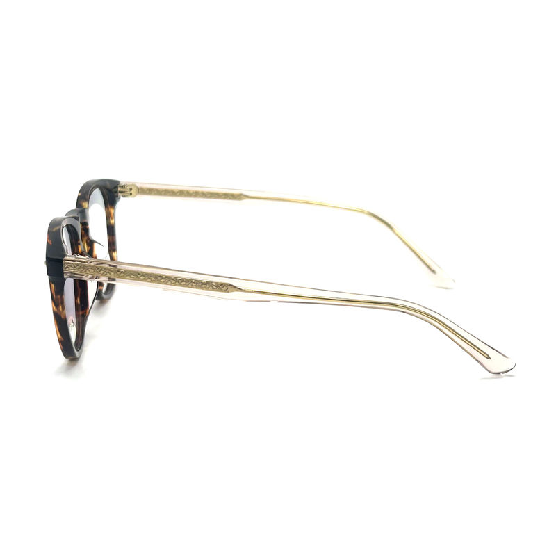 AD015 Round Acetate Optical Frame with Customized Features for Fashion Forward Looks