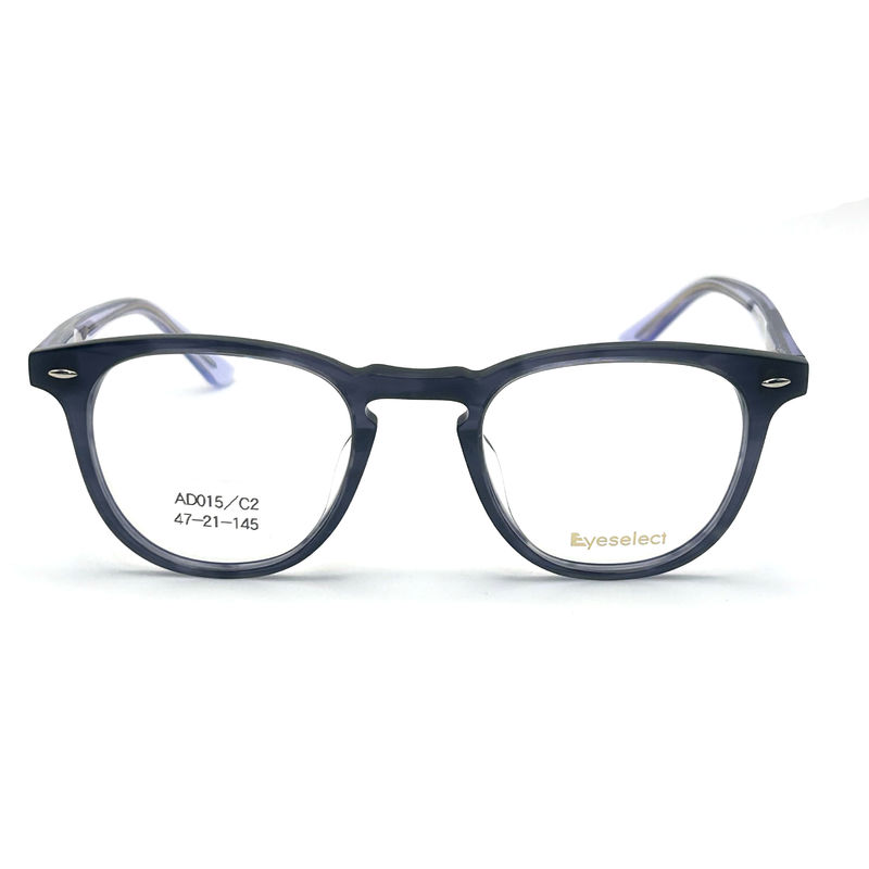 AD015 Round Acetate Optical Frame with Customized Features for Fashion Forward Looks