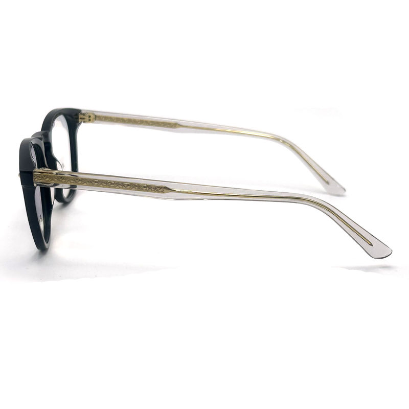 AD015 Round Acetate Optical Frame with Customized Features for Fashion Forward Looks