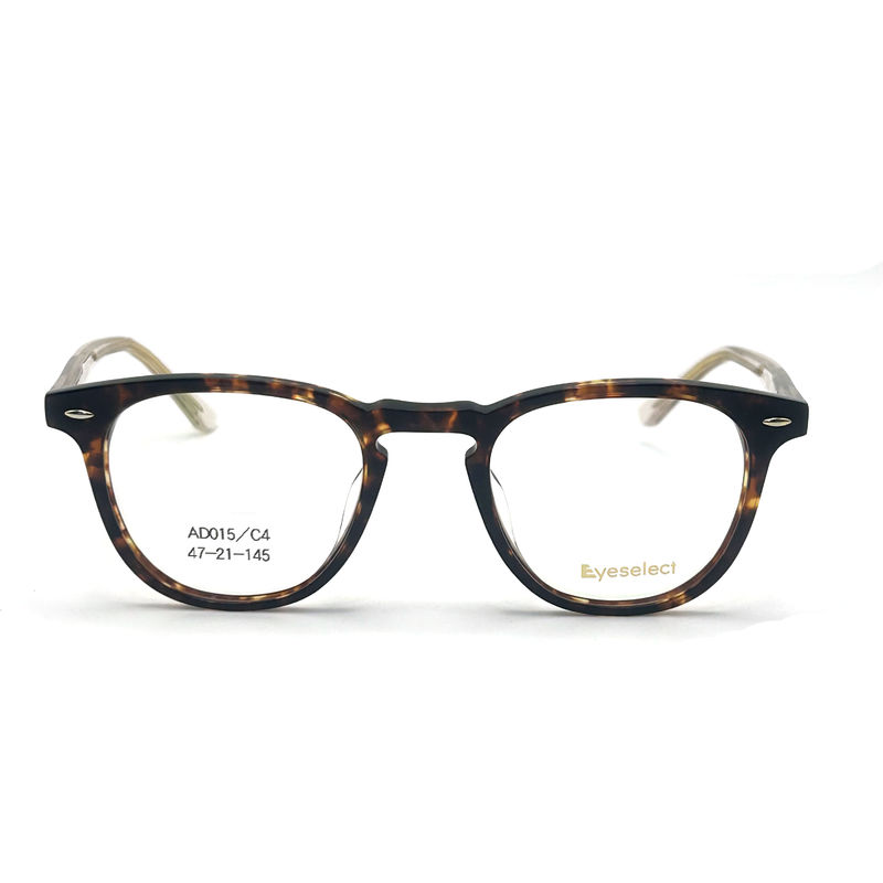 AD015 Round Acetate Optical Frame with Customized Features for Fashion Forward Looks