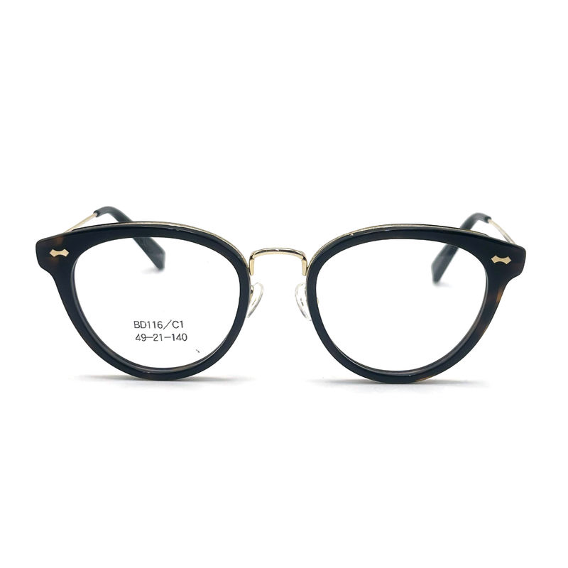 BD116 Custom Acetate Metal Frames with Full-frame Design - Various Colors