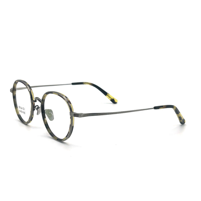 BD104 Vintage-Full-frame Acetate metal frames - Style Fashion Frame