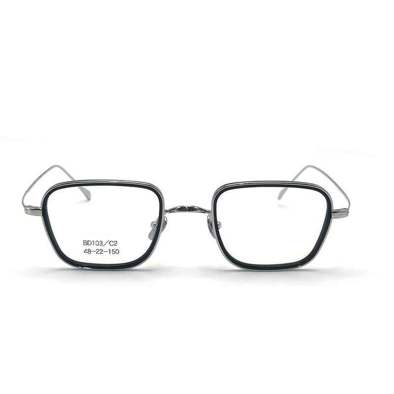 BD103 Custom Frame Color Square Acetate Metal Frames - Premium Quality