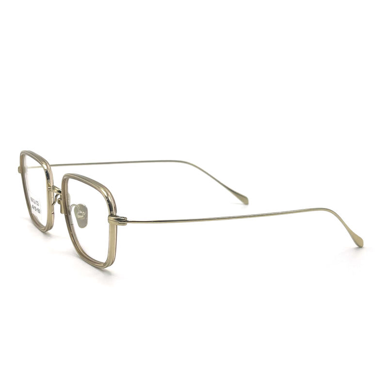 BD103 Custom Frame Color Square Acetate Metal Frames - Premium Quality