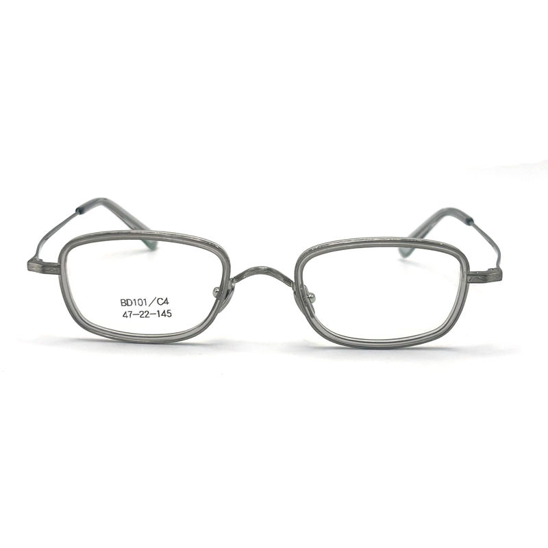BD101 Customizable Frame Color Acetate Metal Frames - Rectangular Shape