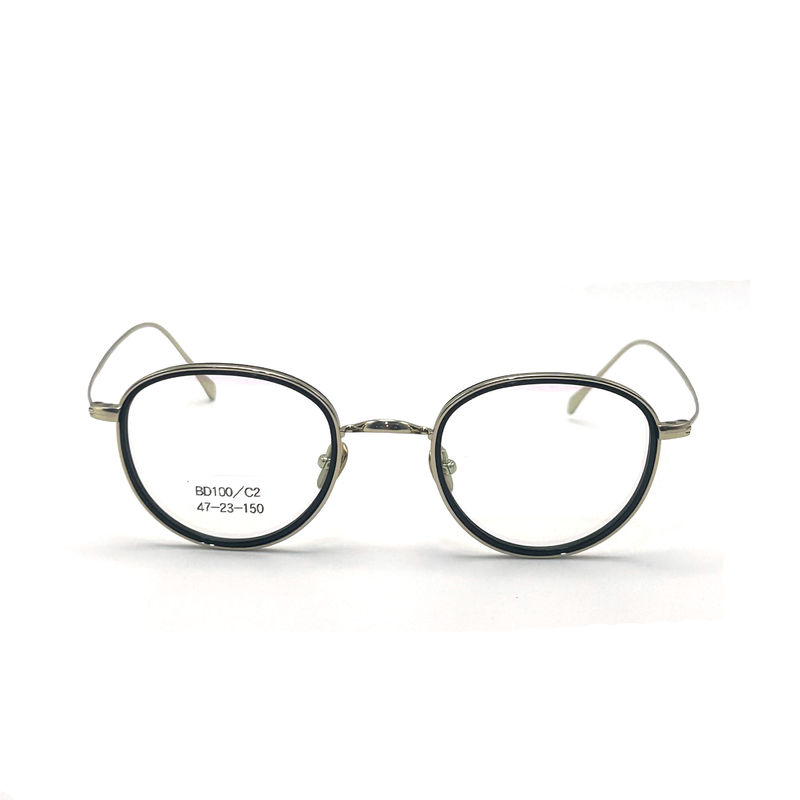 BD100 Fashionable Acetate Metal Frames with Customizable Colors for Business Buyers