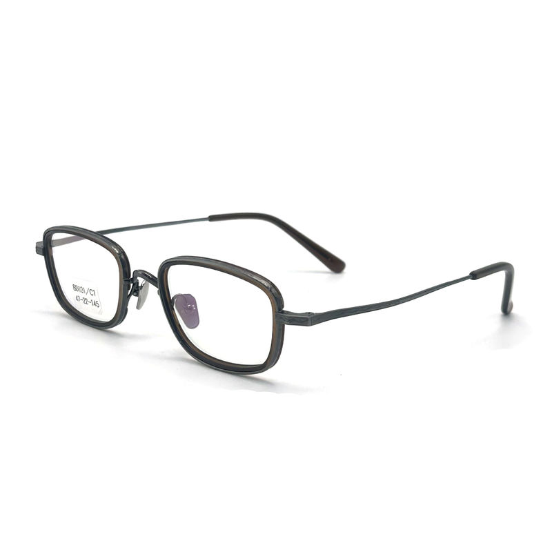 BD101 Customizable Frame Color Acetate Metal Frames - Rectangular Shape