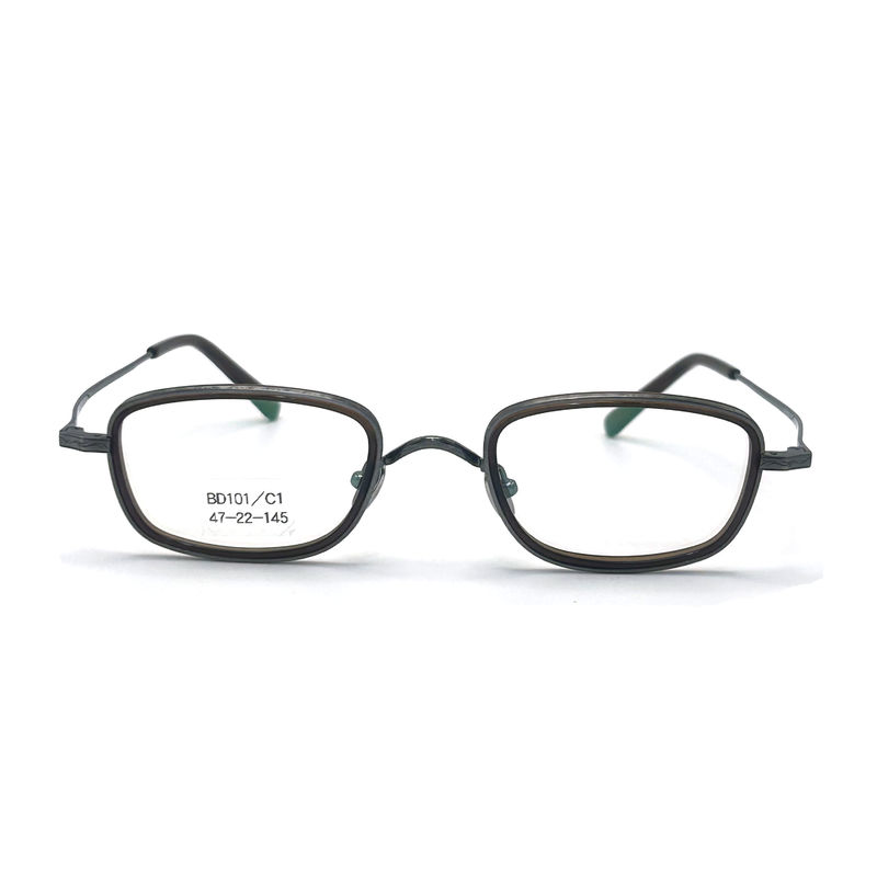 BD101 Customizable Frame Color Acetate Metal Frames - Rectangular Shape