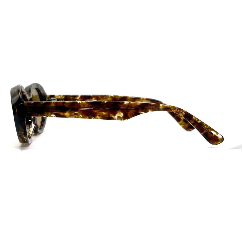 Acetate Frame Sunglasses Fashionable Oval Eye Shape and Classic Frame Style-model AS075,Sunglasses Manufactory OEM/ODM