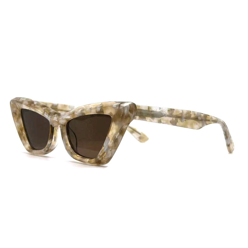 Acetate Sheet Butterfly Eye Shape Acetate Frame Sunglasses-model AS076 ,Customized /OEM Sunglasses Factory