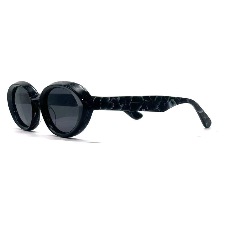 Acetate Frame Sunglasses Fashionable Oval Eye Shape and Classic Frame Style-model AS075,Sunglasses Manufactory OEM/ODM