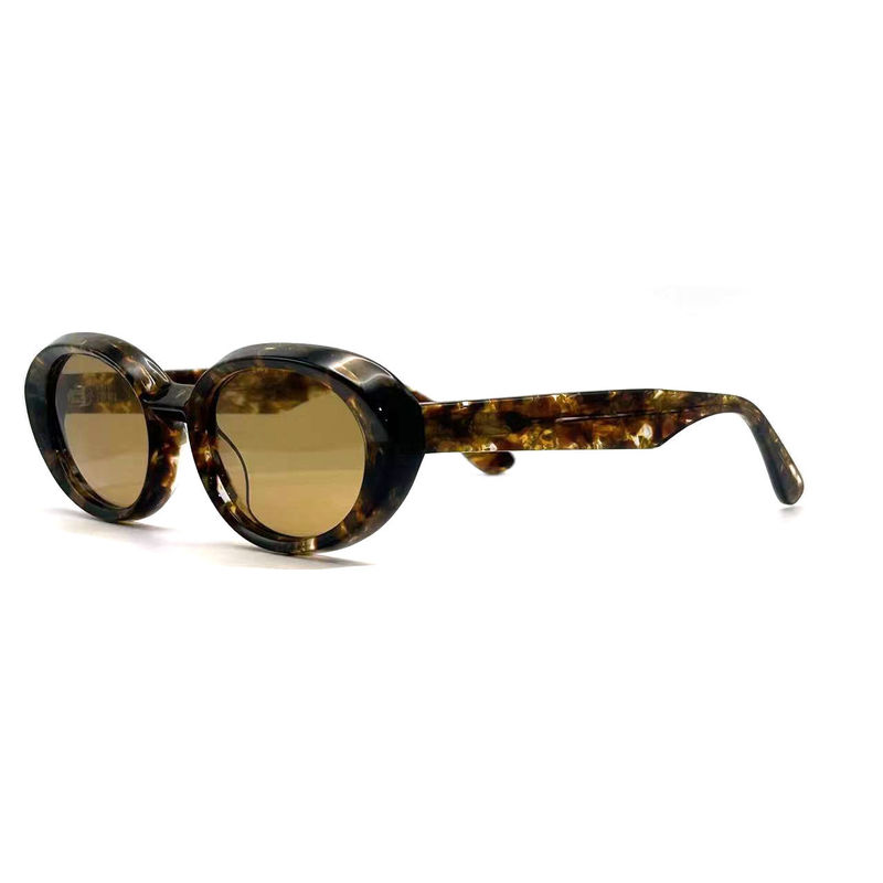 Acetate Frame Sunglasses Fashionable Oval Eye Shape and Classic Frame Style-model AS075,Sunglasses Manufactory OEM/ODM