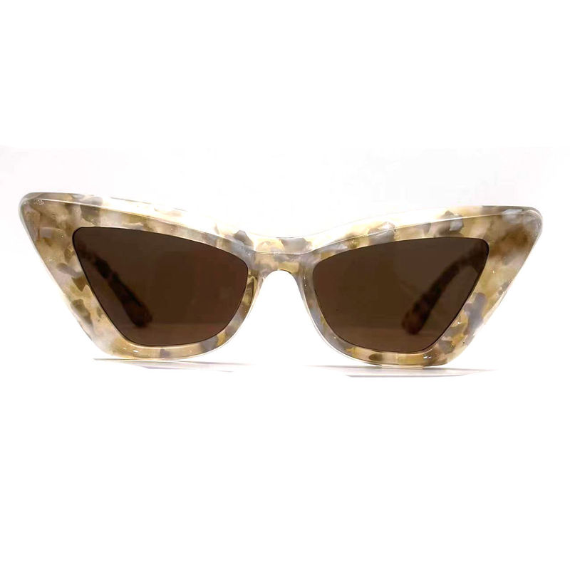 Acetate Sheet Butterfly Eye Shape Acetate Frame Sunglasses-model AS076 ,Customized /OEM Sunglasses Factory