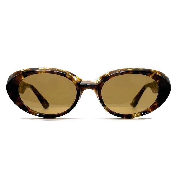 Acetate Frame Sunglasses Fashionable Oval Eye Shape and Classic Frame Style-model AS075,Sunglasses Manufactory OEM/ODM