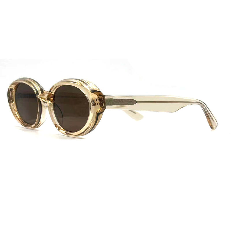 Acetate Frame Sunglasses Fashionable Oval Eye Shape and Classic Frame Style-model AS075,Sunglasses Manufactory OEM/ODM
