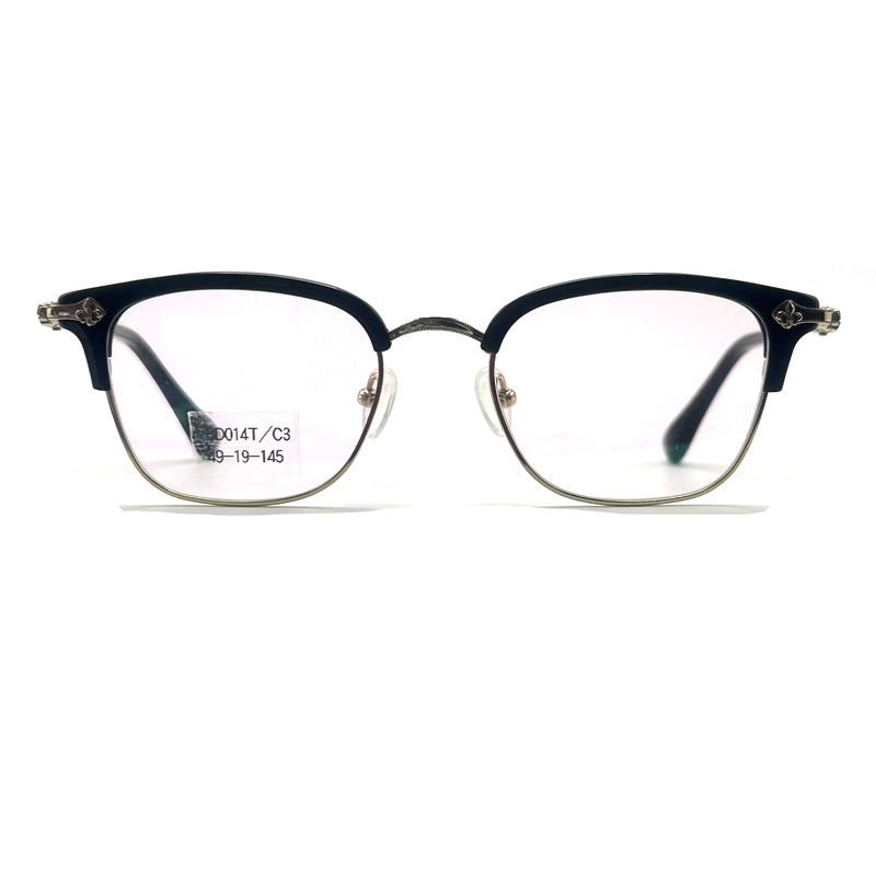 BD014T Round Optical Reading Glasses Vintage Style Anti Blue Light For Woman