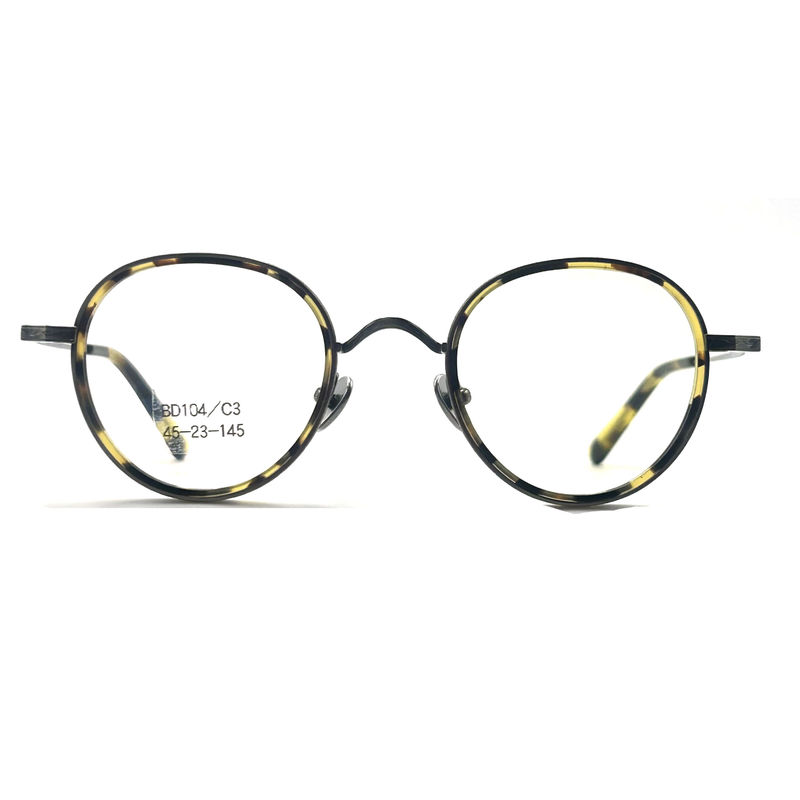 BD104 Vintage-Full-frame Acetate metal frames - Style Fashion Frame