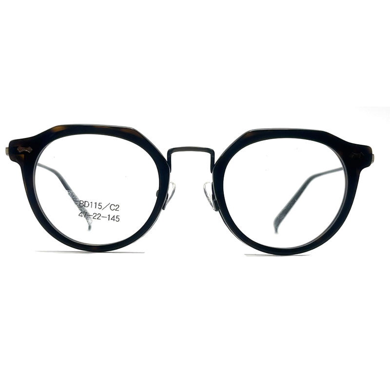 BD115 Custom Color Square Acetate Metal Frames - Square Design Vibrant Colors