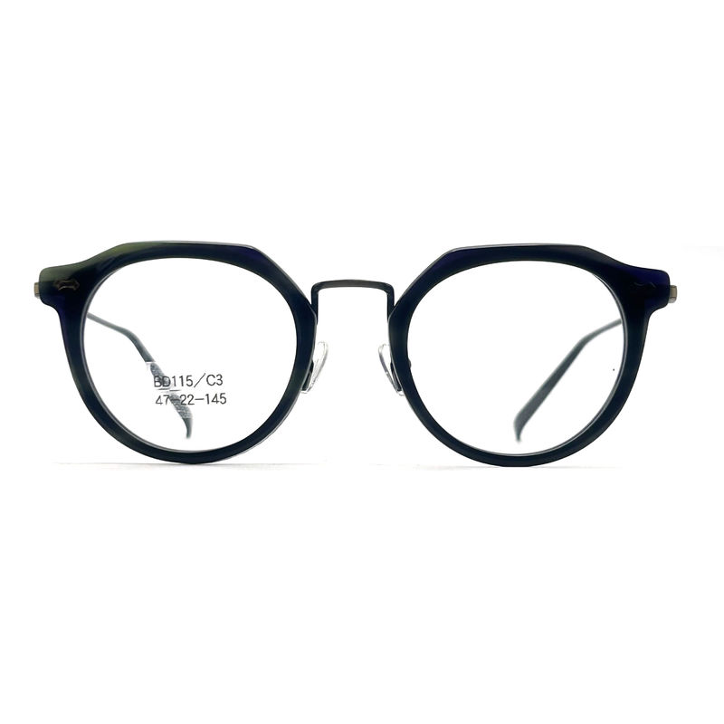 BD115 Custom Color Square Acetate Metal Frames - Square Design Vibrant Colors