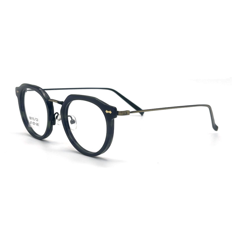 BD115 Custom Color Square Acetate Metal Frames - Square Design Vibrant Colors