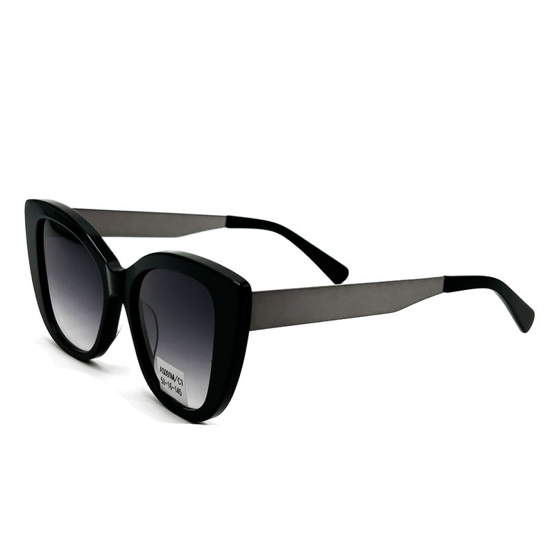 AS091M Classic Womens Acetate Frame Sunglasses With CR 39 Lens 100% UV Protection 145mm Temple Length