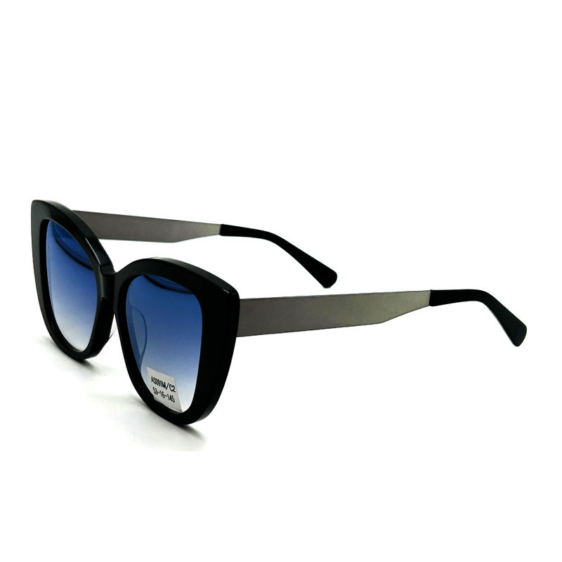 AS091M Classic Womens Acetate Frame Sunglasses With CR 39 Lens 100% UV Protection 145mm Temple Length
