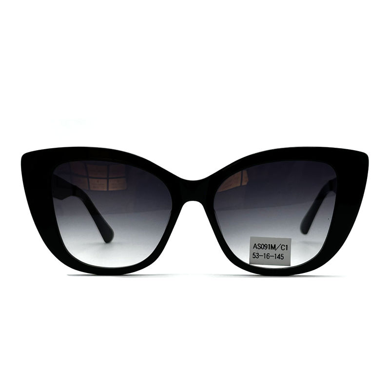 AS091M Classic Womens Acetate Frame Sunglasses With CR 39 Lens 100% UV Protection 145mm Temple Length
