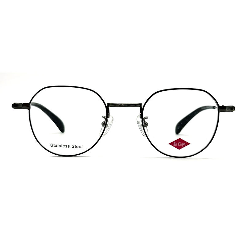 FM3222 Square Unisex Stainless Steel Optical Metal Frame Size 46-21-142